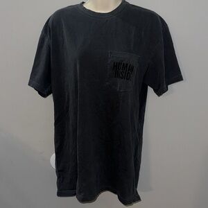 Human Inside Grey Pregancy Tee Large